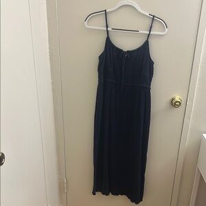 & Other Stories Navy Maxi Dress